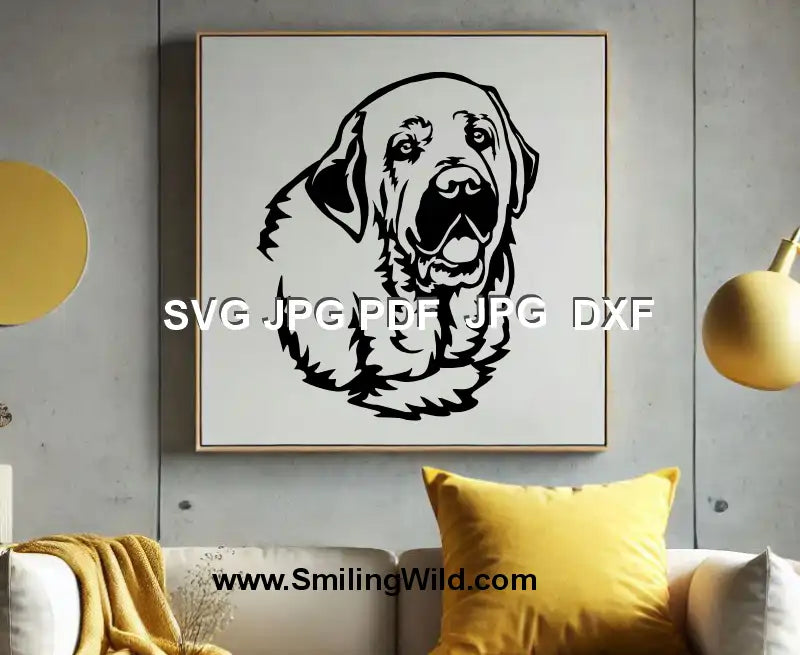 spanish-mastiff-dxf-file-for-silhouette-engraving-projects
