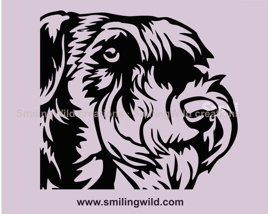 Cesky terrier svg vector clip art file, dogsvg