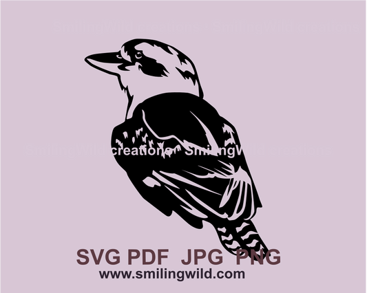 australian animal representes by kookaburrra bird svg digital image