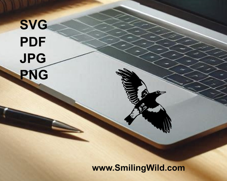 australian megpie computer clip art sticker