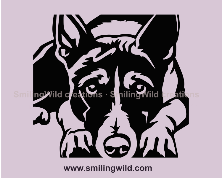 peeking basenji digital drawing with transparent background