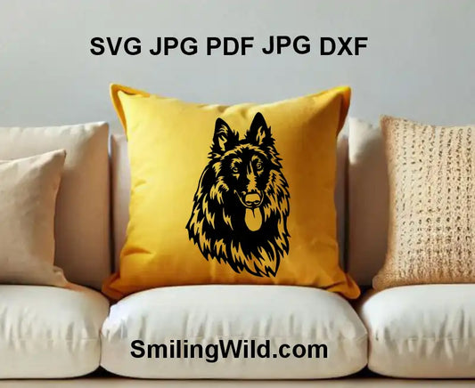 Transparent PNG of Belgian Groenendael clipart for pet-themed DIY crafts and designs