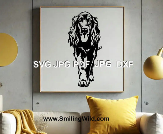 Realistic Irish Setter face png clipart for laser cutting designs