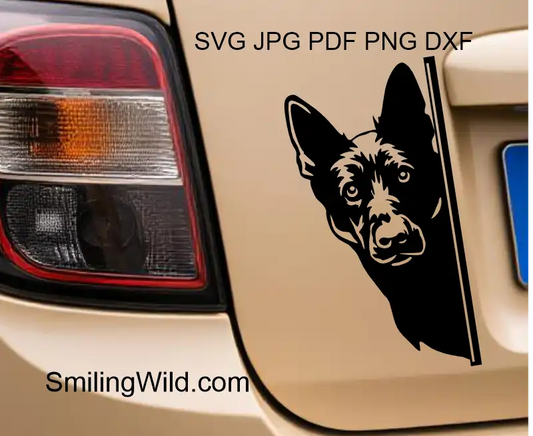 German Shepherd svg black clipart vector file of black and white collections for DIY crafts, digital designs, and cuttable vinyl projects