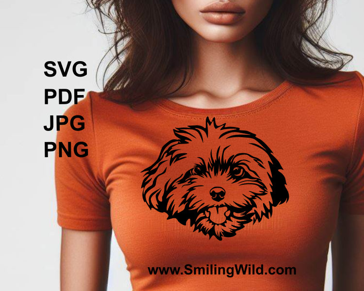 bolonka zwetna is shown as t shirt design