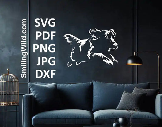 boykin spnaiel dxf and svg files for laser cutting and engraving on glowforge, cricut and x-tool