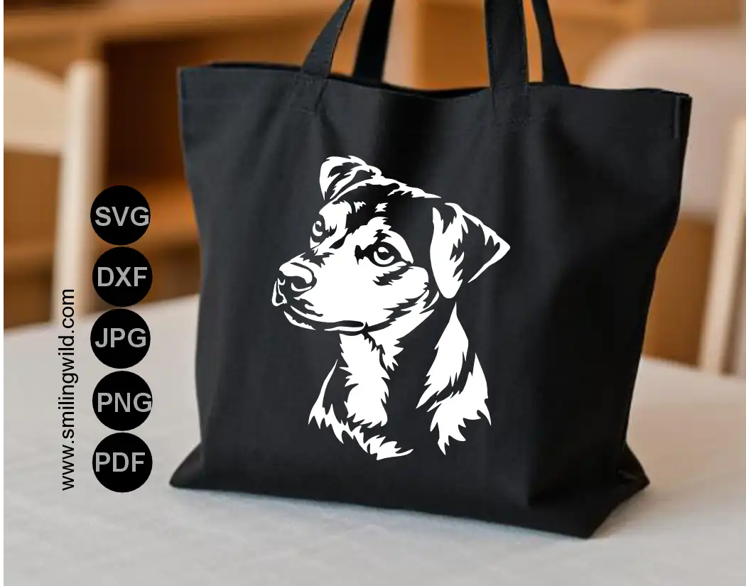 Detailed Brazilian Terrier SVG and PNG graphic drawing and dog vector art for professional DIY crafts.