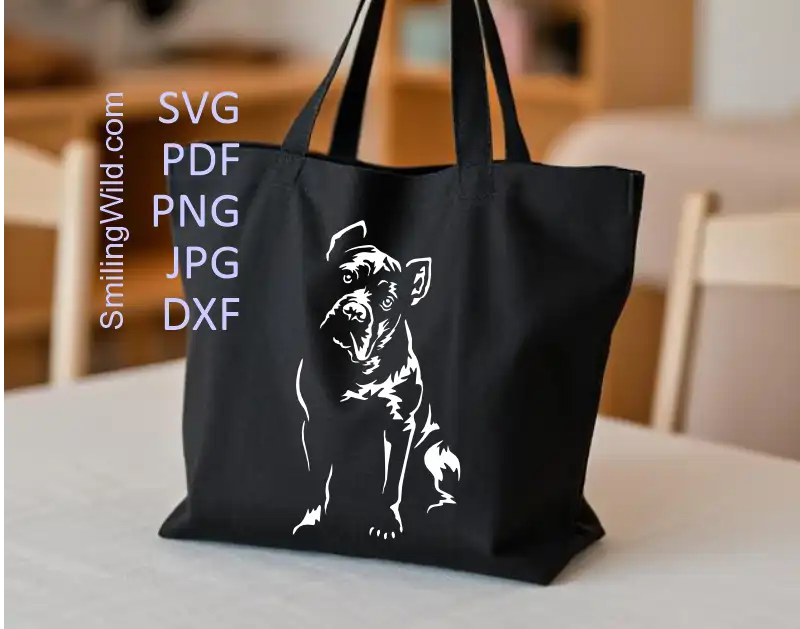 Cane Corso dog white clipart SVG PNG DXF digital design for cuttable craft files and DIY art