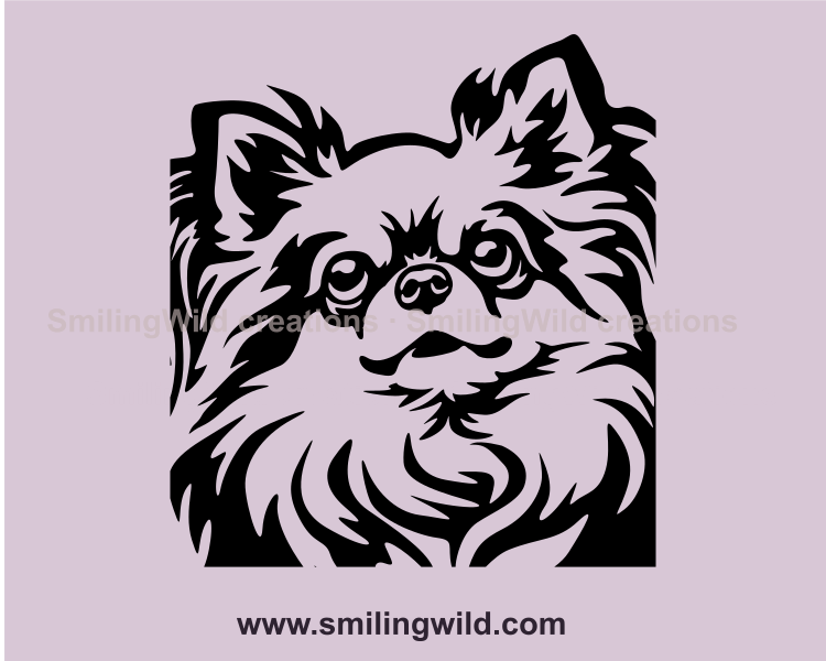 chihuahua svg vector graphic desgin face