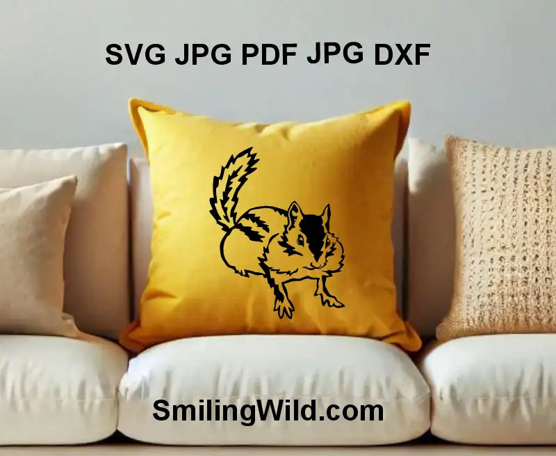 wildlife animal PNG of chipmunk for Cricut nature decals