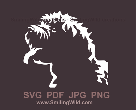 cockapoo face image in white color