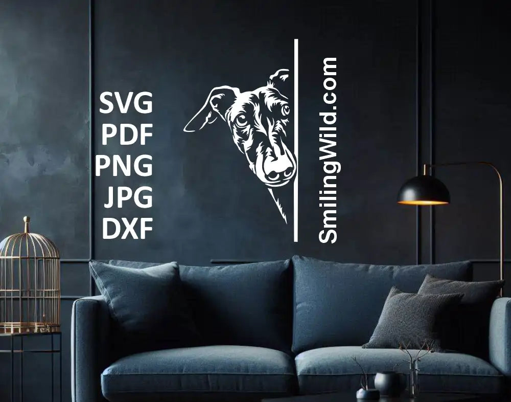 Galgo digital cut file – high-quality hunting dog SVG and png for Cricut and laser engraving projects