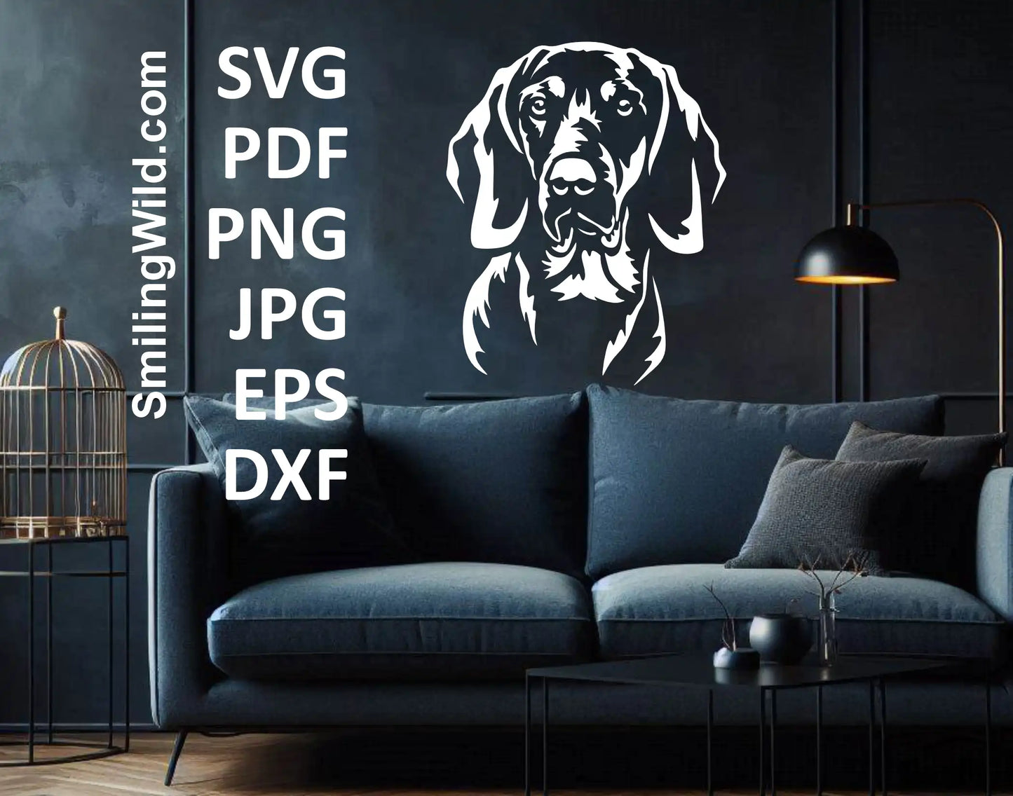 Gończy Polski Hunting Dog Sticker – Cuttable Vector File for Vinyl Decals, Embroidery & Wall Art
