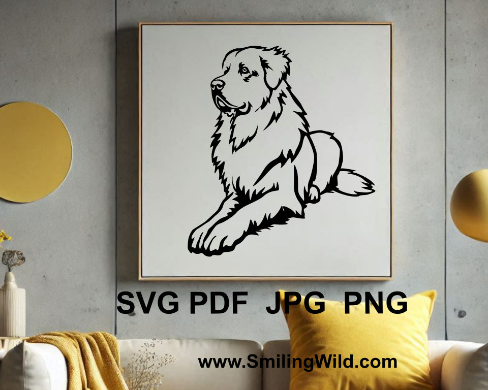 great pyrenees svg vector graphic for diy enthusiasts and crafting