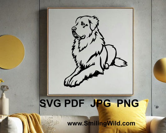 great pyrenees svg vector graphic for diy enthusiasts and crafting