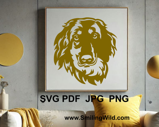 hovawart png cuttable digital design used as wall art sticker