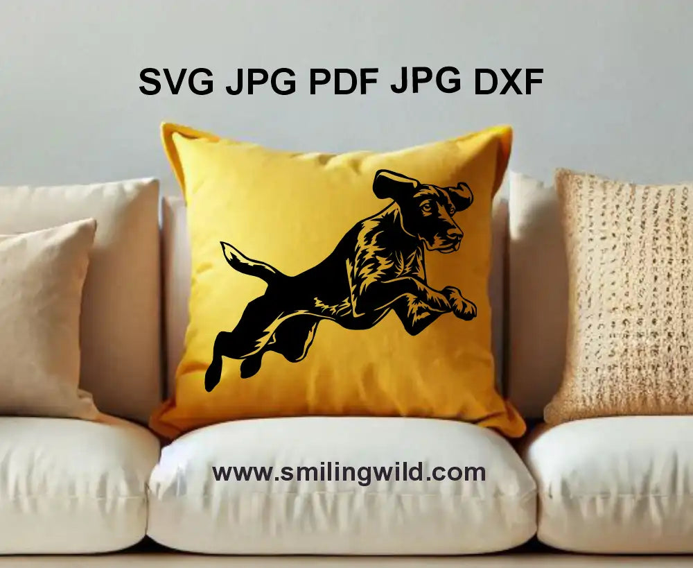 Realistic German Shorthaired Pointer Clipart svg and png files – Perfect for Engraving, Pet Decor & Outdoor Crafts