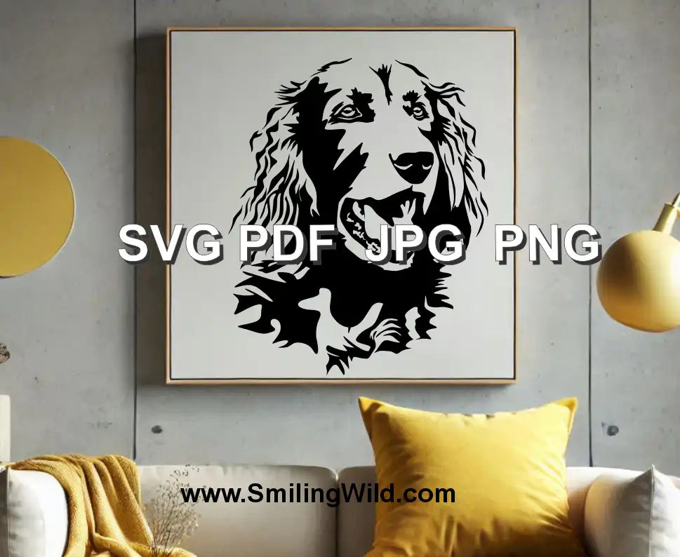 High-quality Irish Setter clipart, a tireless hunting dog breed, ideal for Cricut projects, personalized gifts, and decor.