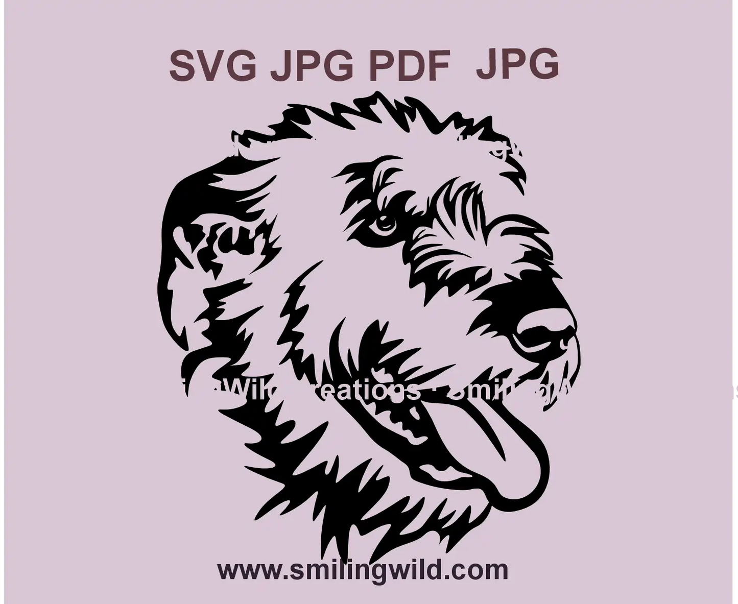 Realistic Irish Wolfhound SVG hunting dog clipart for Cricut and laser cutting projects