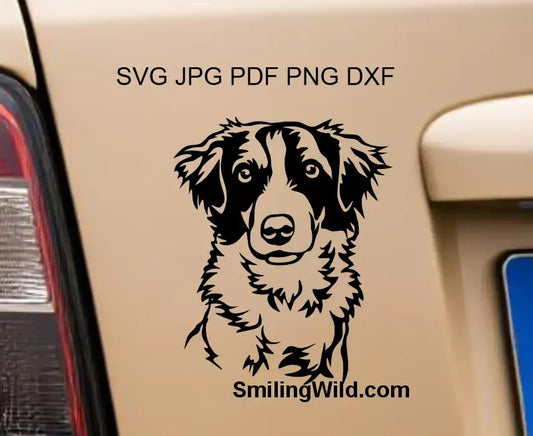 Kromfohrländer Cutting File applied to a light-colored surface, emphasizing the cute face shoen as a cliaprt and professional vector quality