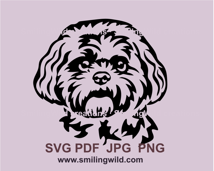 lhasa apso clip art made of dog svg graphic file