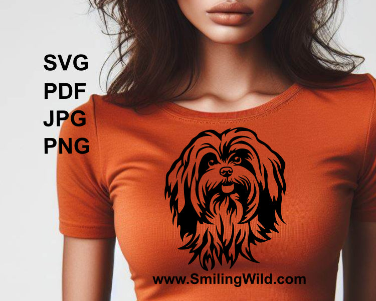 lhasa apso vector t shirt design