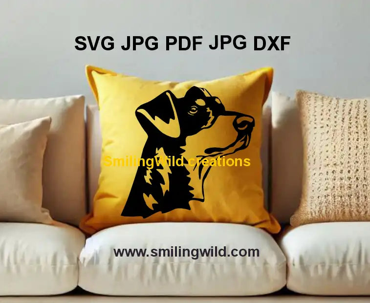 Manchester Terrier dog vector file - Perfect for Cricut projects and laser cut designs