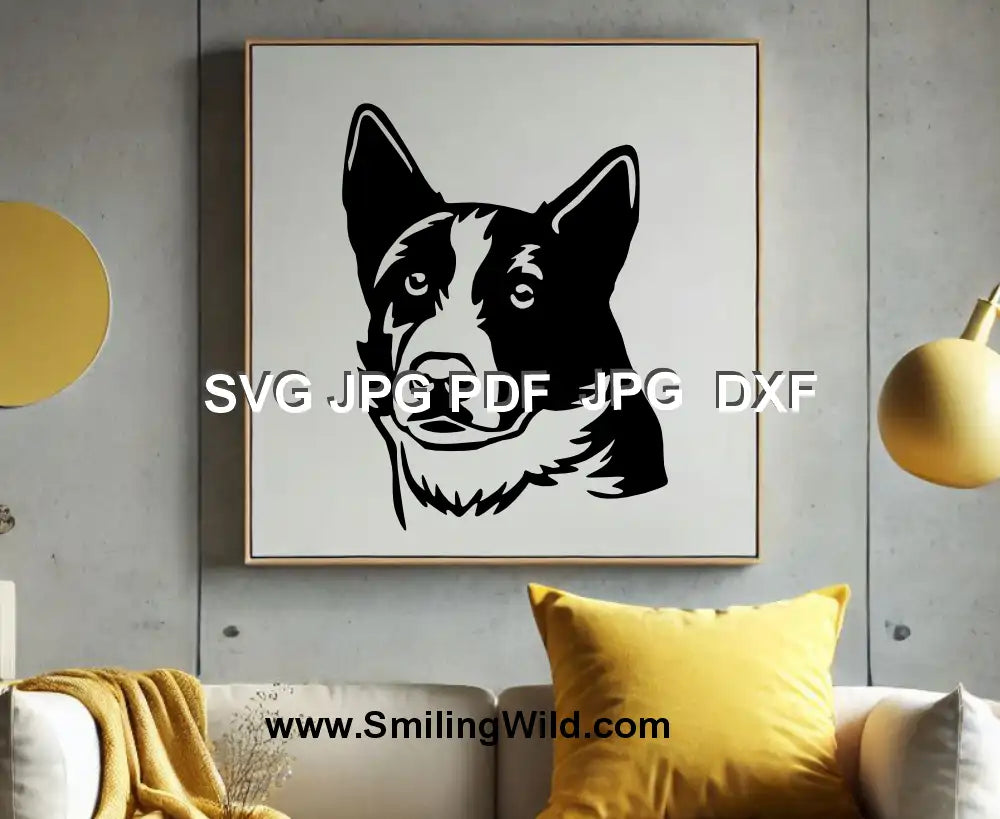 PNG clipart of Nordic Karelian Bear Dog for pet-themed crafts and Cricut designs