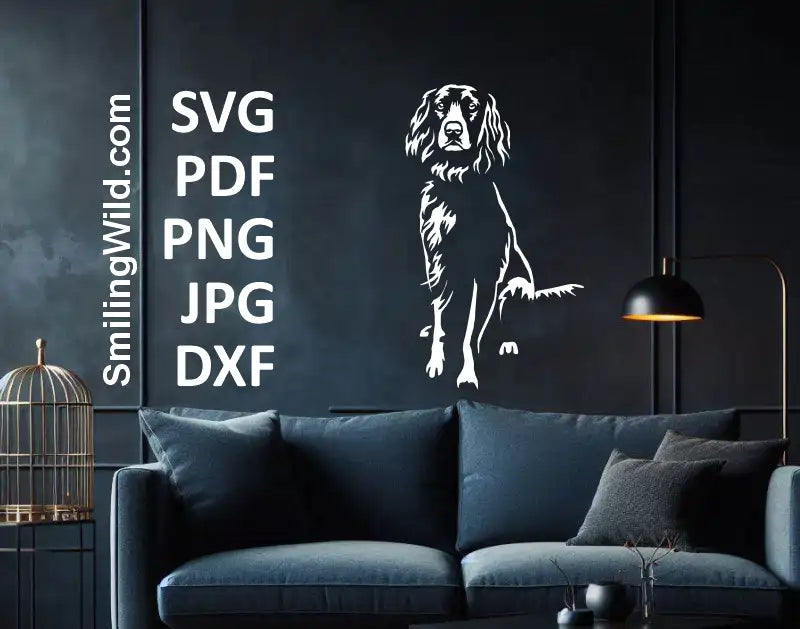 German Quail Dog DXF design file for Silhouette and Glowforge projects