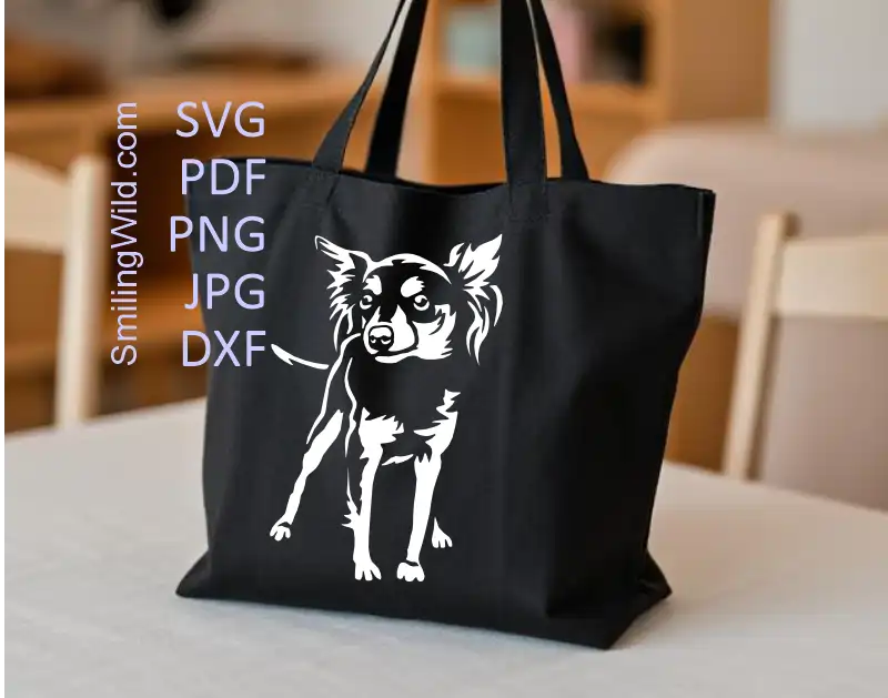 Ratt Terrier white vector file for Cricut, laser cutting, and engraving projects