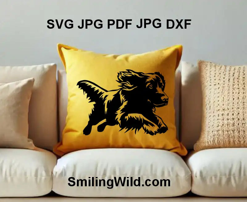 Realistic Boykin Spaniel hunting dog PNG DXF design for engraving, shirts, and signs