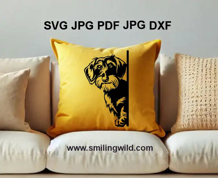 wiener dog also known as dachshund digital clipart vector graphic design of svg and png files