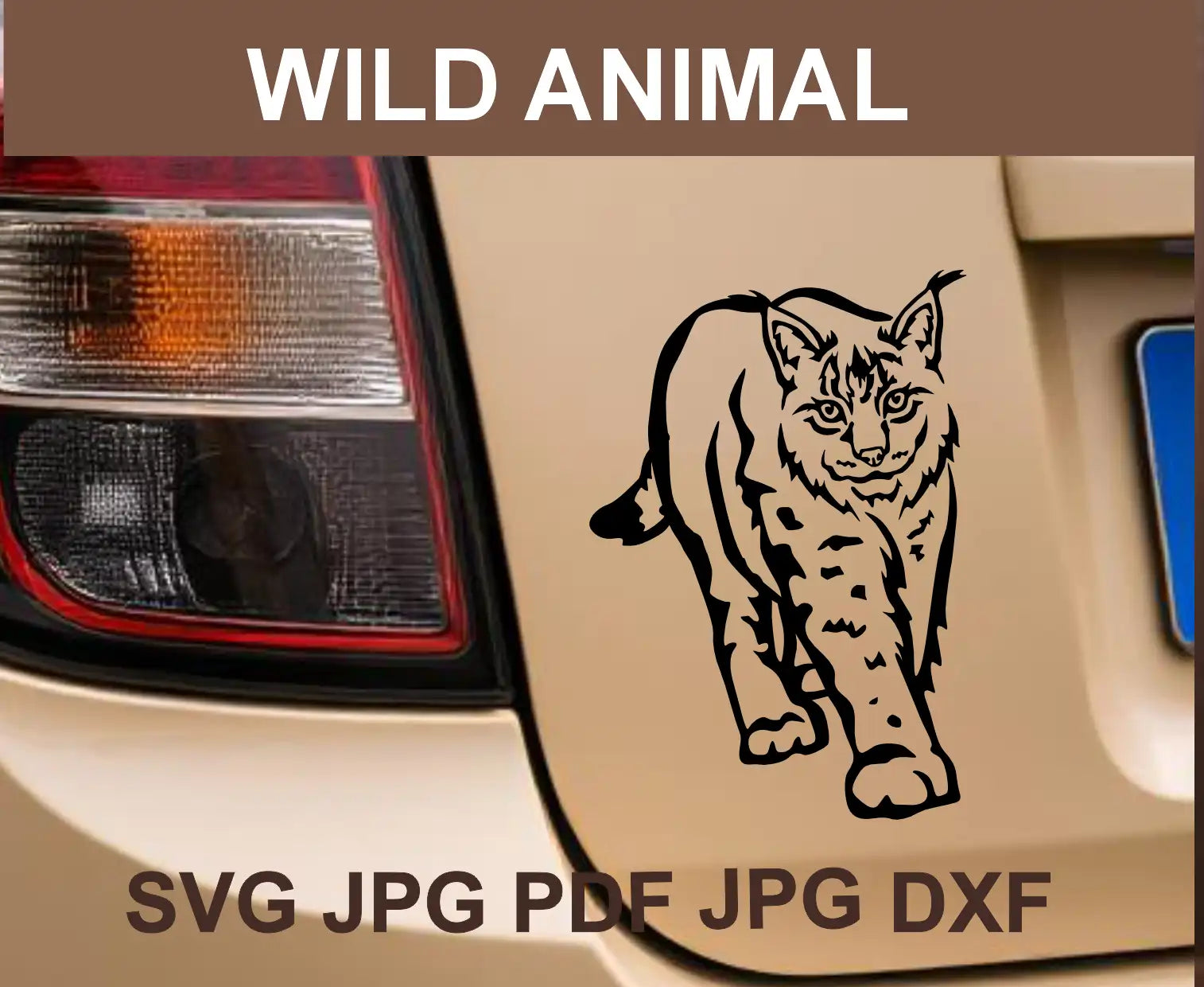A preview image to lead to the  wild forest and other animal and bird svg png and dxf vector graphic clipart of wildlife