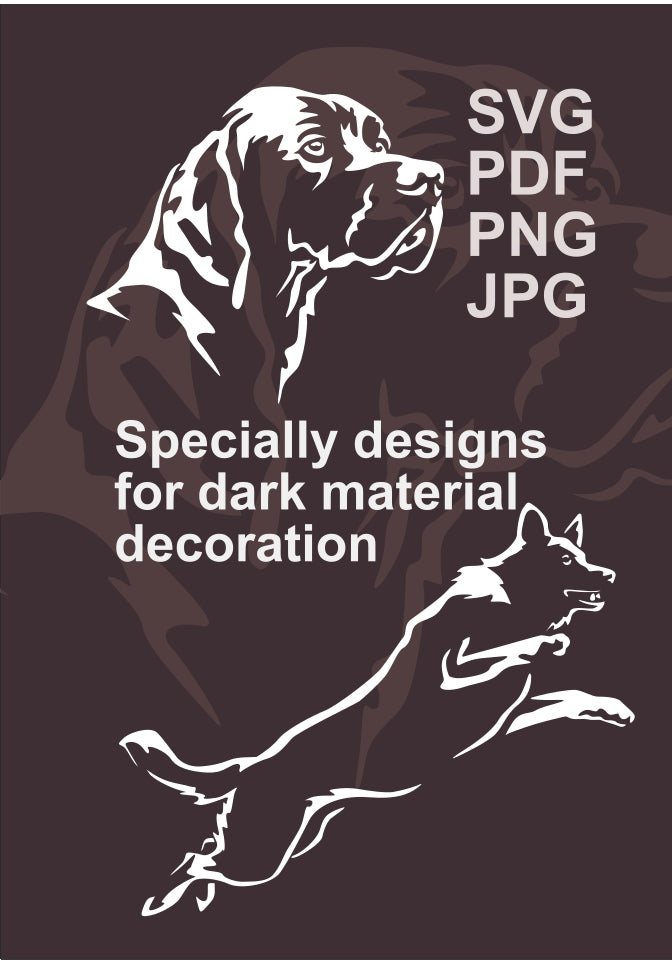 Dog white svg vector files