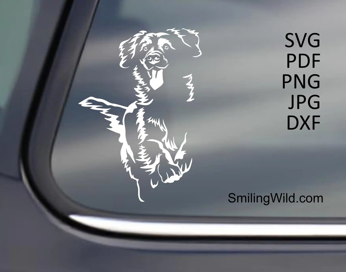 Toller Dog SVG-Vektorgrafik – Weiße Datei zum Schneiden