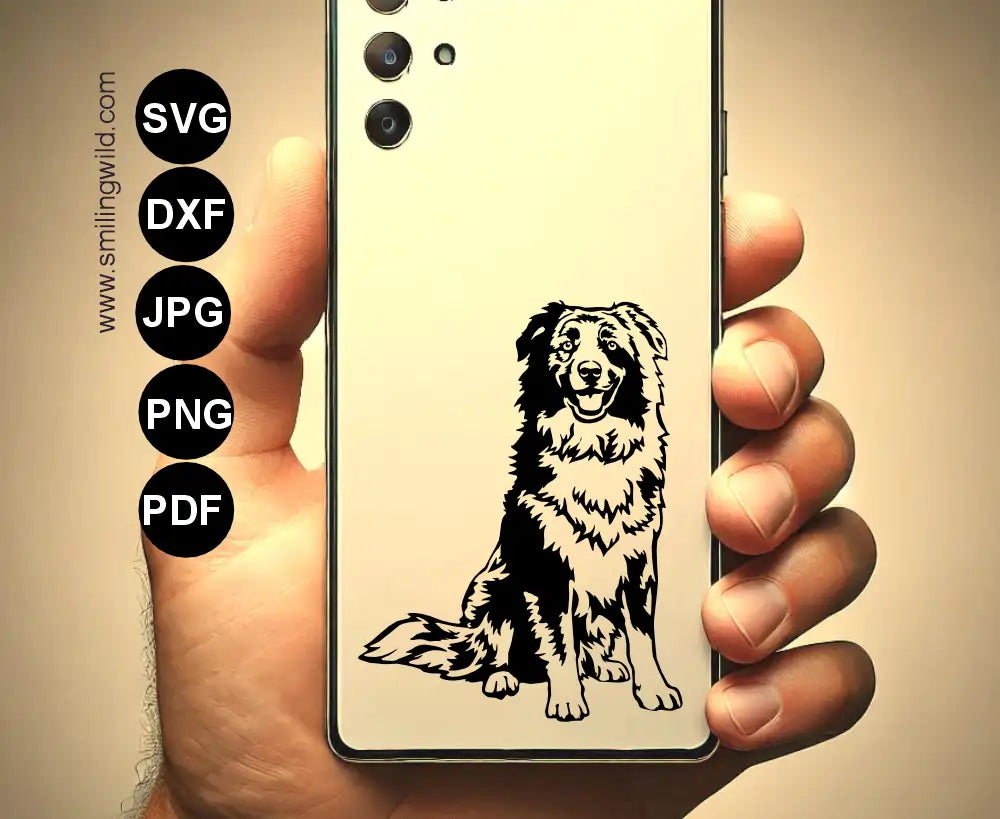 Detailed Aussie full body cut file for vinyl cutting, laser and CNC