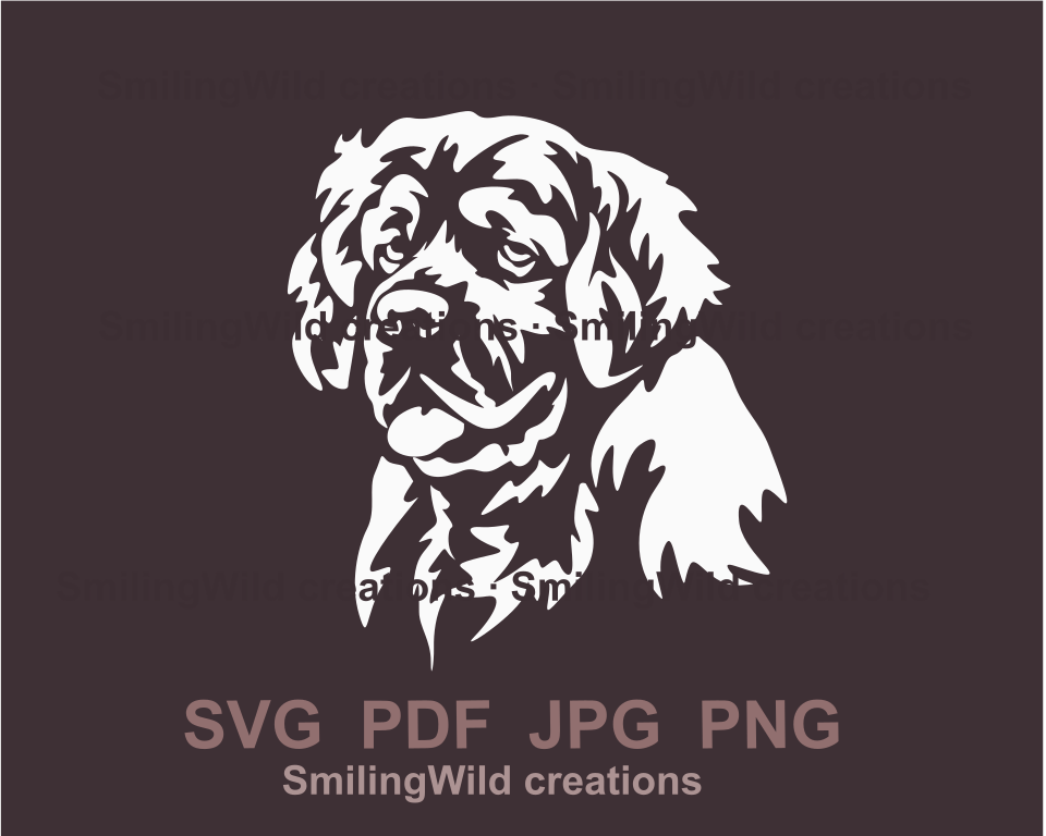 Clumber Spaniel SVG-Vektordatei