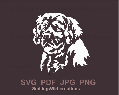 Clumber spaniel svg vector file