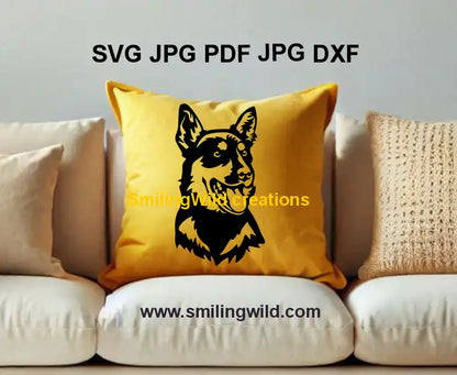 Realistic Lapponian Herder dog vector graphic for Cricut, laser cutting, and engraving. High-quality SVG, PNG, and DXF file formats