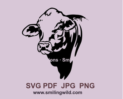 Beefmaster Rinder SVG Vektor Design, Bull Cuttbale ClipArt Datei