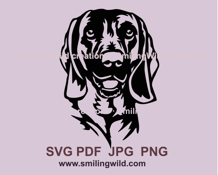 Bavarian mountain scent hound svg cuttable clip art design