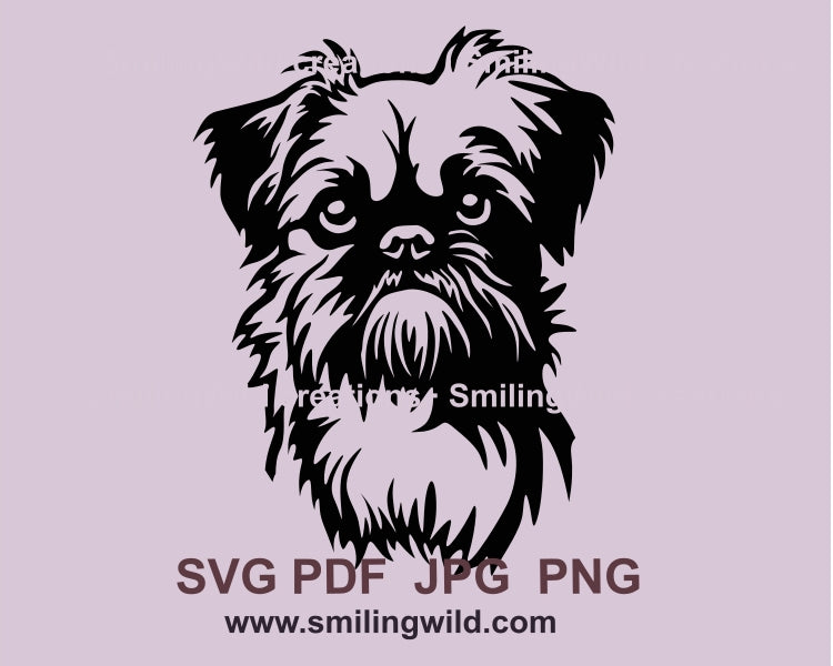 Brüsseler Griffon SVG Vektorgrafik ClipArt Design