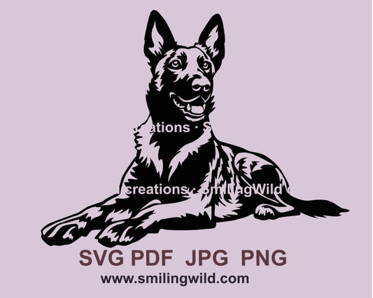 Holländischer Schäferhund SVG Vektor ClipArt