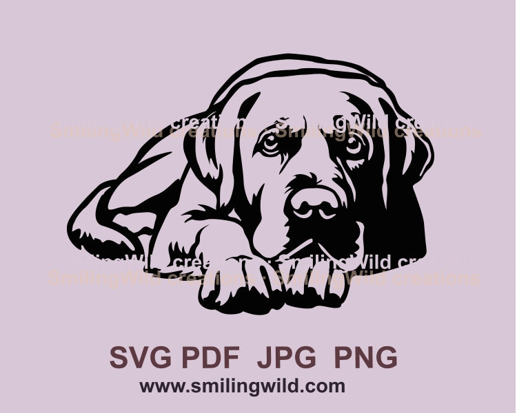 Labrador Retriever SVG Clip Art Vektor Grafik schneidbare Datei