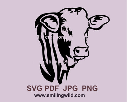 Beefmaster bull svg vector design, cattle cuttbale clip art