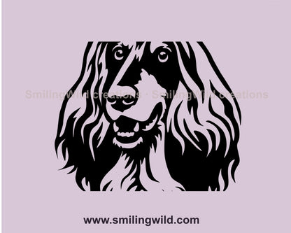 Afghan hound svg dog vector graphic clip art, lying Afghan hound digital vector graphic file