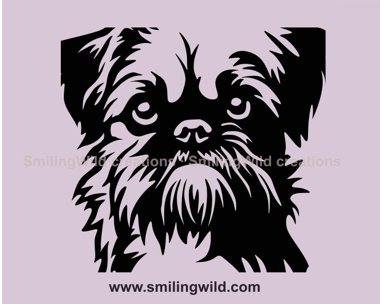 Brüsseler Griffon SVG Vektorgrafik ClipArt Design