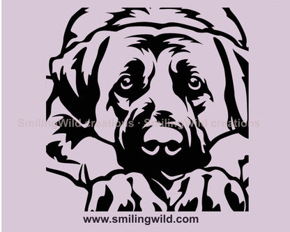 Kangal SVG Vektorgrafik, Anatolischer Schäferhund SVG Clip Art Portrait