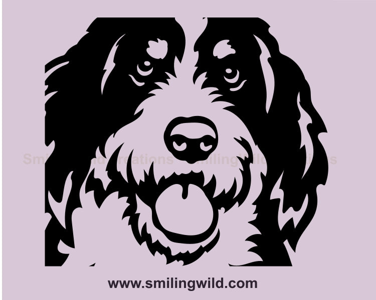 Bernedoodle SVG-Clipart