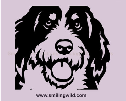 Bernedoodle svg clip art